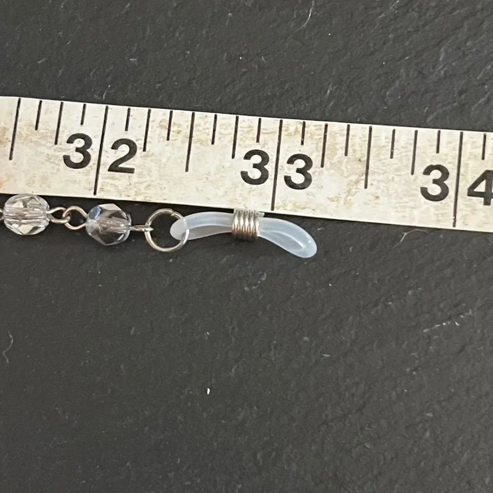 🌟 Handcrafted Vintage Silver Eyeglass Chain 🌟
